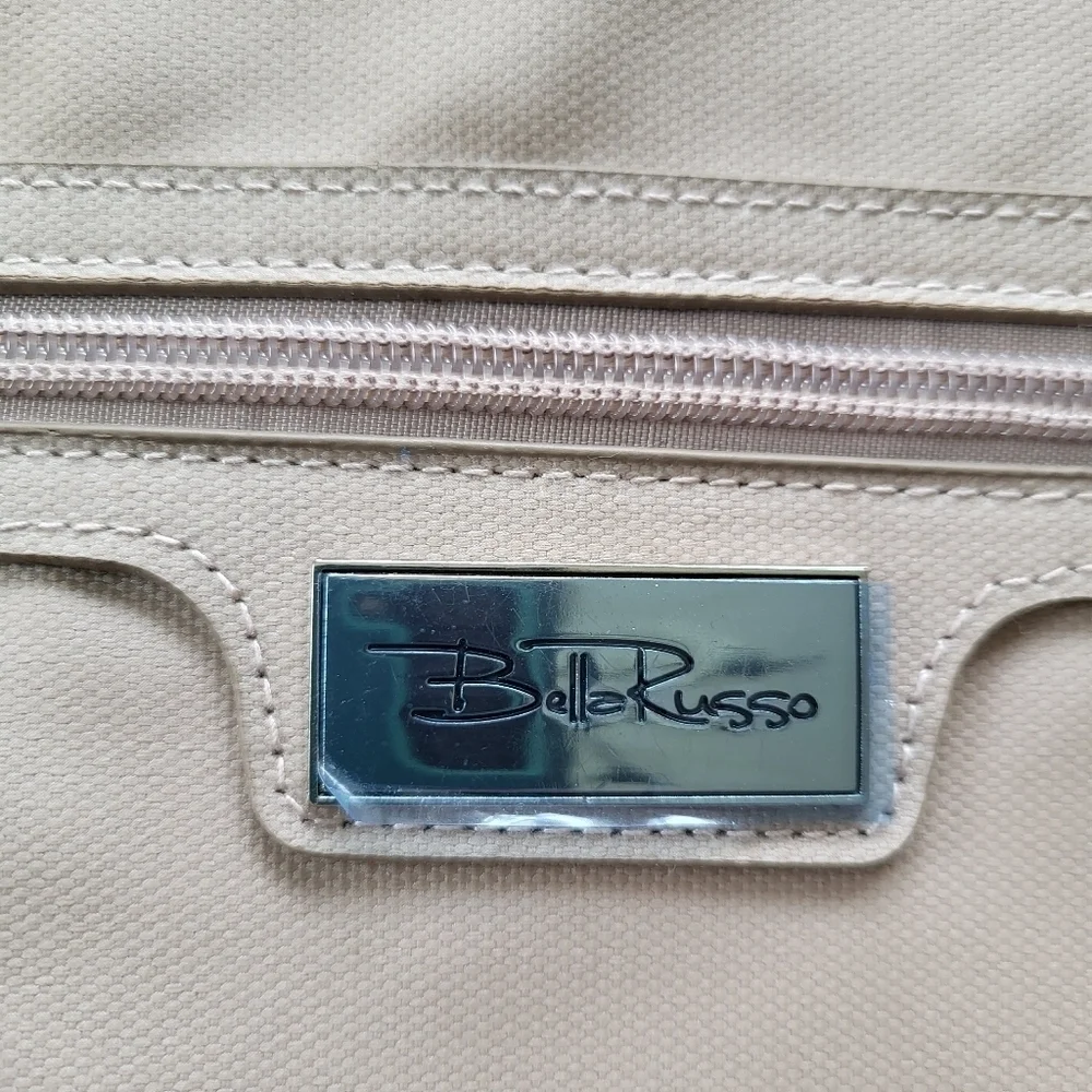 Bella Russo Tote Bag Purse NWOT Beige 13